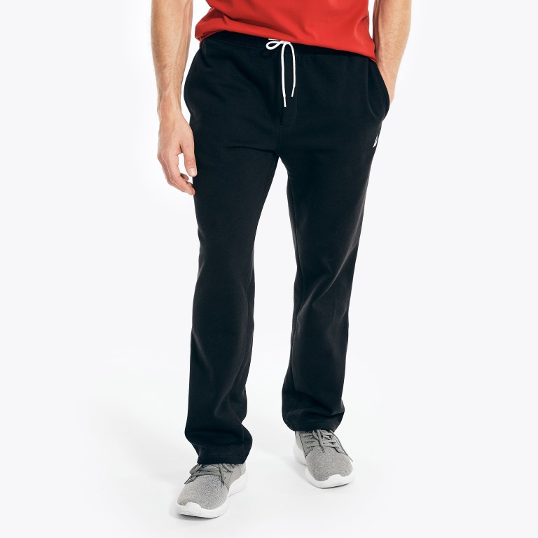 Men's Nautica J-class Fleece Sweatpants Black | qOL3U95u