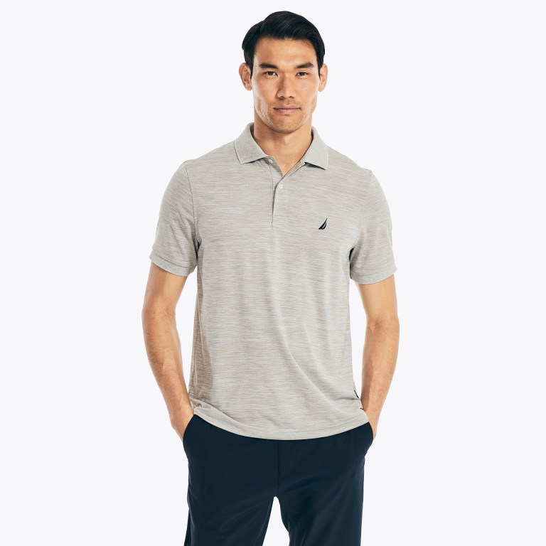 Men's Nautica Navtech Classic Fit Polo Shirts Grey | EGqSSYyV