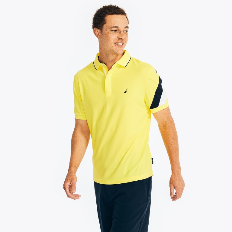 Men's Nautica Navtech Sustainably Crafted Classic Fit Polo Shirts Dark Spruce | mFuun79X