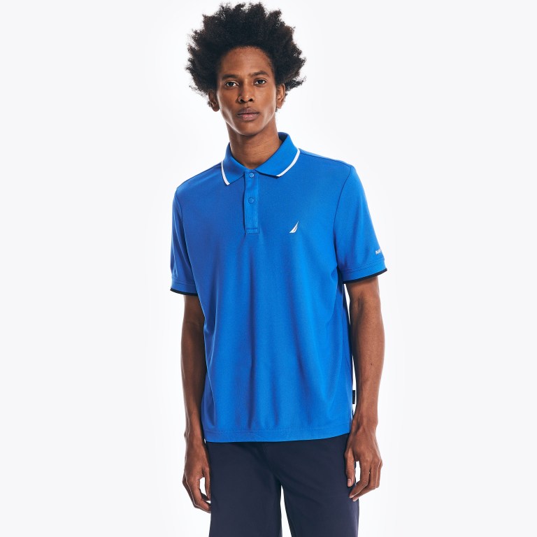 Men's Nautica Navtech Sustainably Crafted Classic Fit Polo Shirts Forest | odzjBVBU