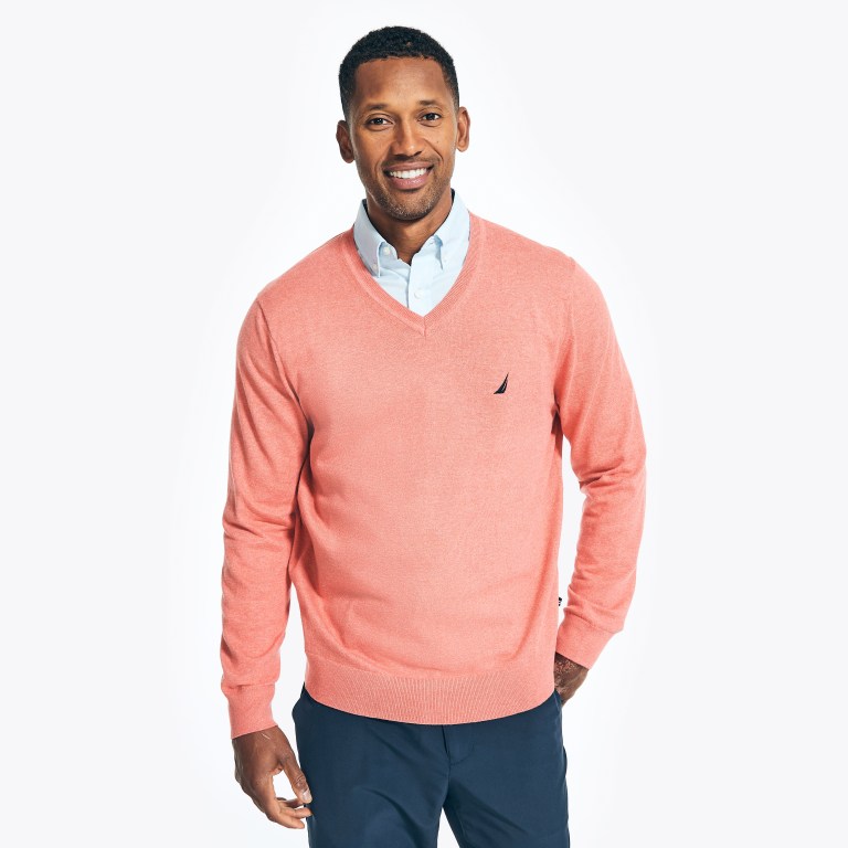 Men's Nautica Navtech V-neck Sweaters Multicolor | UqPKLHlT