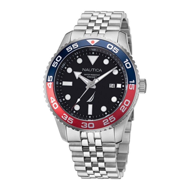 Men's Nautica Pacific Beach Stainless Steel Watches Multicolor | CjLhbCeh