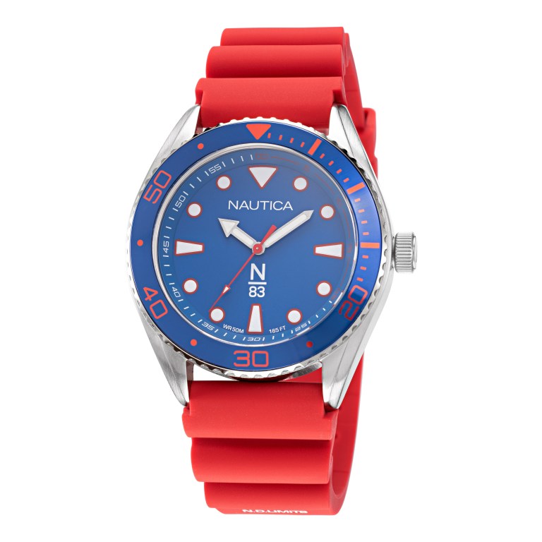 Men's Nautica Silicone 3-hand Watches Multicolor | 75P2lhao