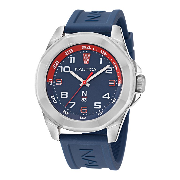 Men's Nautica Silicone 3-hand Watches Multicolor | GEDEH26s