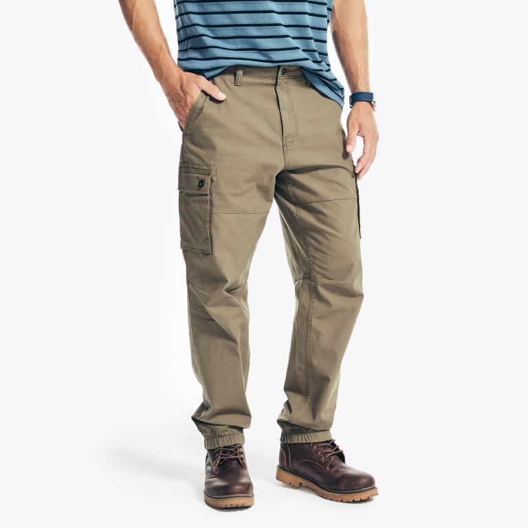 Men's Nautica Slim Fit Cargo Jogger Pants Olive | JBD9wEyC