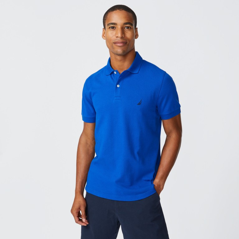 Men's Nautica Slim Fit Deck Polo Shirts Cyclone | 8F9HAk9P