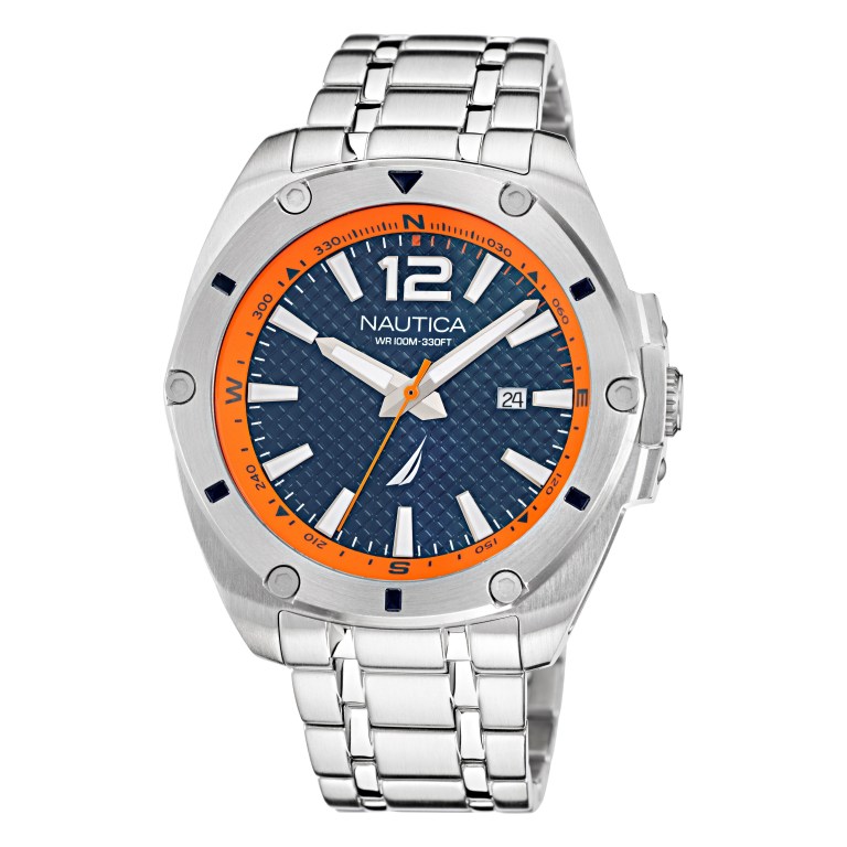 Men's Nautica Stainless Steel 3-hand Watches Multicolor | 7xemZdLL