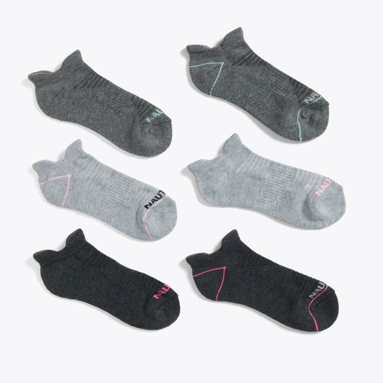 Women's Nautica Athletic Tab Low-cut , 6-pack Socks Multicolor | cnqDPiM1