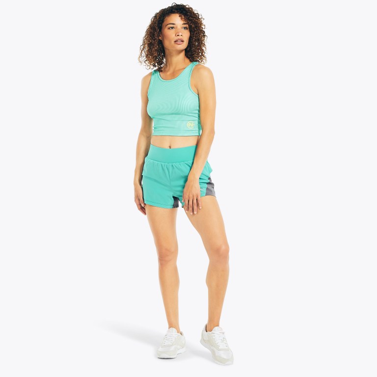 Women's Nautica Competition Running Tracksuits Green | C0cpdiG2