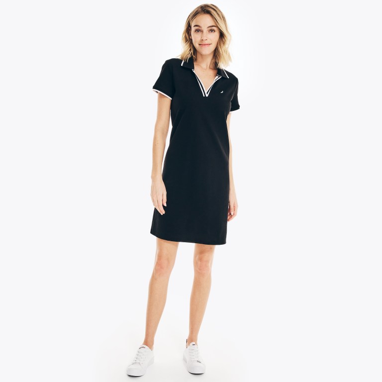 Women's Nautica Sustainably Crafted Ocean Dress Black | 1FdjDnOs