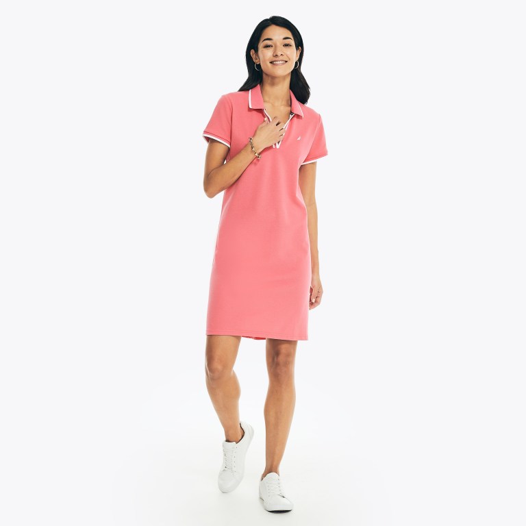 Women's Nautica Sustainably Crafted Ocean Dress Red | x6meoIga