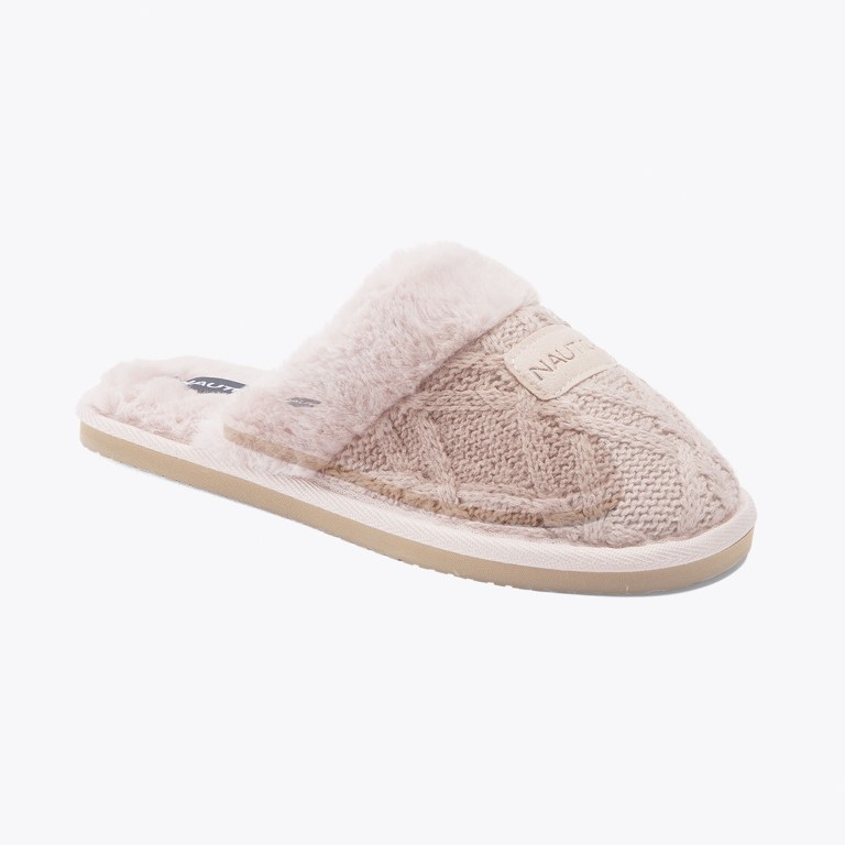 Women's Nautica Wool Knit Slippers Purple | 0cAHe9zu